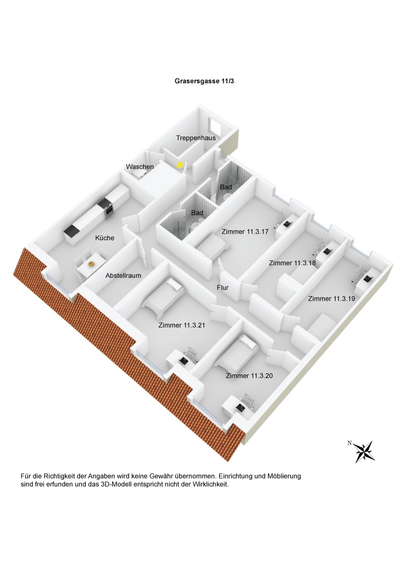 Grundriss WG Gras 11 3