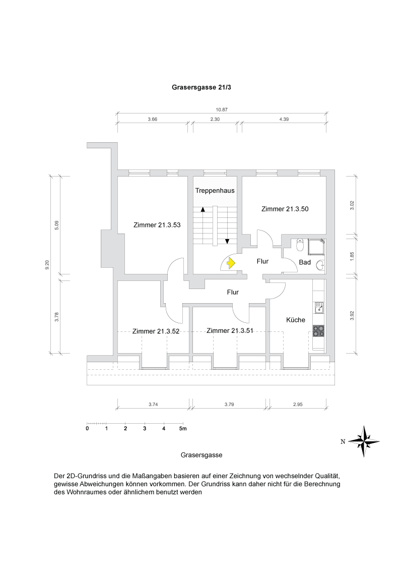 Grundriss WG Gras 21 3
