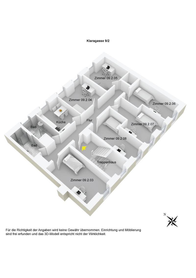 Grundriss WG Klara 9 2