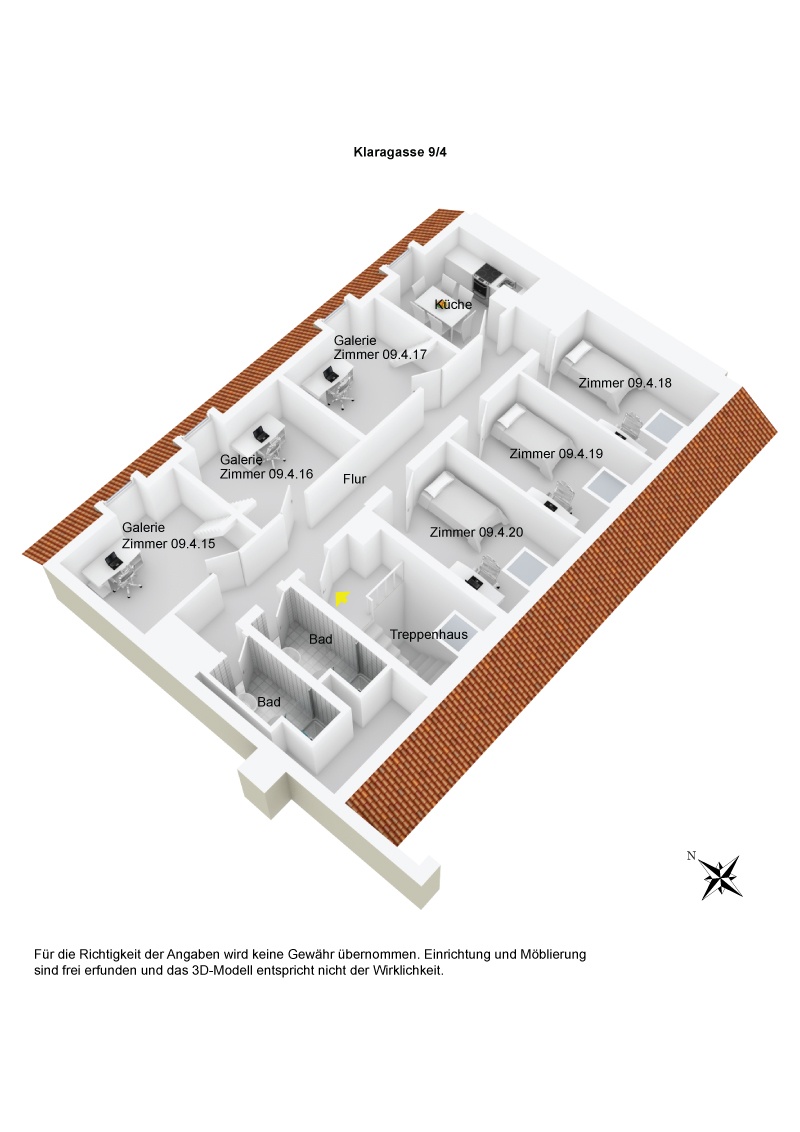 Grundriss WG Klara 9 4